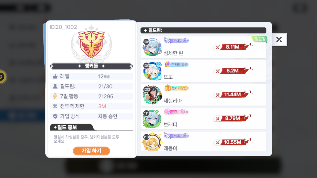랭커들 길드