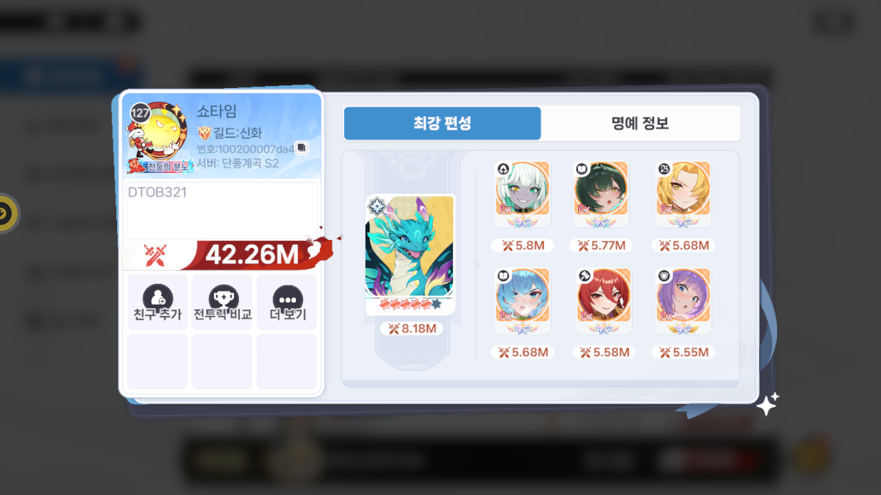 쇼타임 프로필